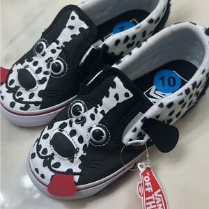 Vans Black and White Skull Sneakers